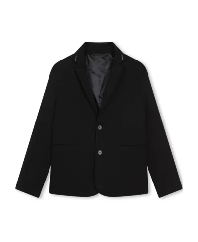 GIVENCHY LOGO-TRIM SINGLE-BREASTED BLAZER