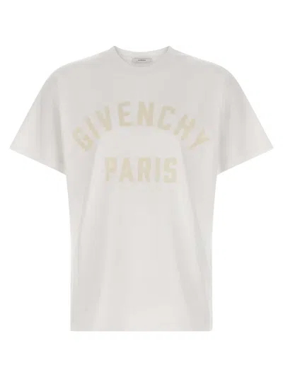 Givenchy Logo-embroidered Cotton T-shirt In White
