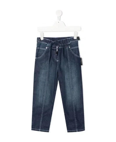 Givenchy Logo Waist Jeans In Blue