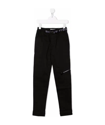 Givenchy Logo-waistband Trousers In Black
