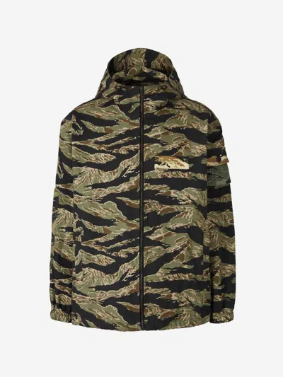 Givenchy Camouflage-print Cotton-canvas Hooded Jacket In Multicolored