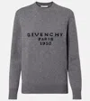 Givenchy Logo Wool And Cashmere Sweater In Gray