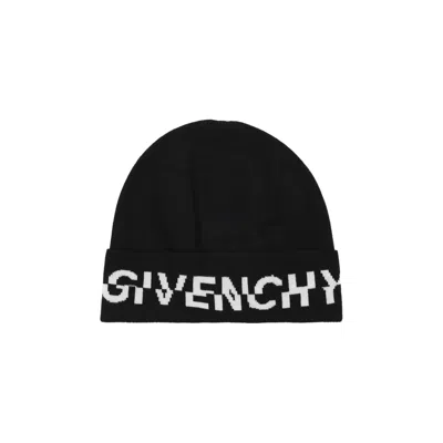 Pre-owned Givenchy Logo Wool Beanie 'black' | Men's Size Onesize