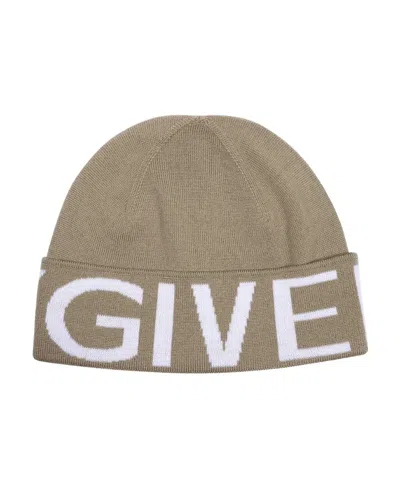Givenchy Logo Woolen Cap In Nude