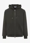 Givenchy Hooded Sweatshirt Front Pockets In Gray