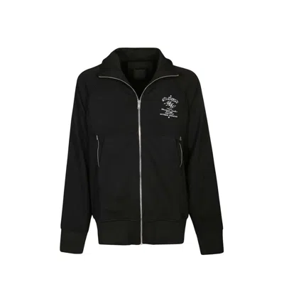 Givenchy Logo Zipped Sweatshirt In Black