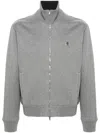 Givenchy 4g-plaque Zip-up Sport Jacket In Gray