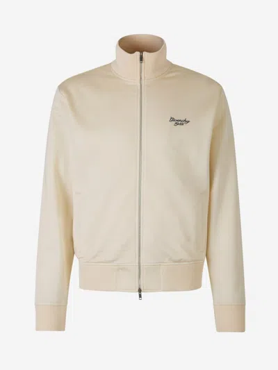 Givenchy Logo Zipper Technical Jacket In Embroidered Logo On The Front