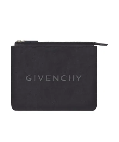 Givenchy Logo Zipper Travel Bag In Black