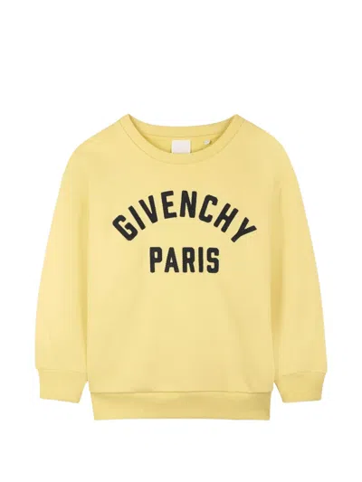 Givenchy Kids' Logo-appliqué Sweatshirt In Gold