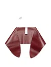 Givenchy Logo-debossed Leather Scarf In Red