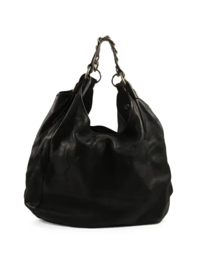 Pre-owned Givenchy Logo-detail Chain-link Shoulder Bag In Black