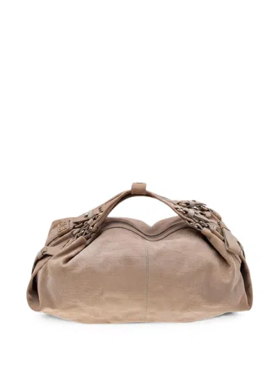 Pre-owned Givenchy Logo-detail Tote Bag In Neutral