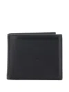 Givenchy Pebbled Leather Wallet In Black
