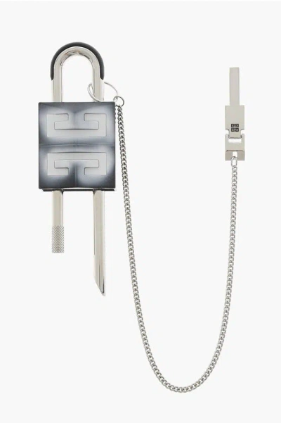 Givenchy Logoed Metal Pad Lock In White