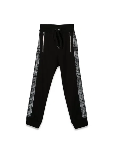 Givenchy Logoed Side Bands Jogger Pants For Kids In Black