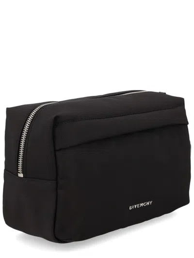 Givenchy Logo-embellished Clutch In Black