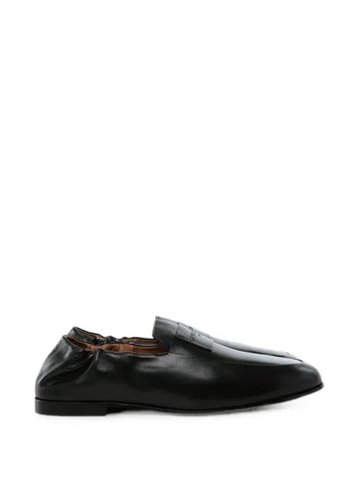 Givenchy Logo-embossed Elasticated-heel Loafers In Black