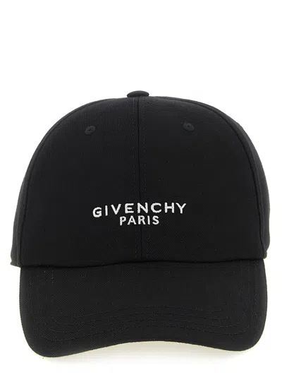Givenchy Logo-embroidered Cotton Baseball Cap In Black