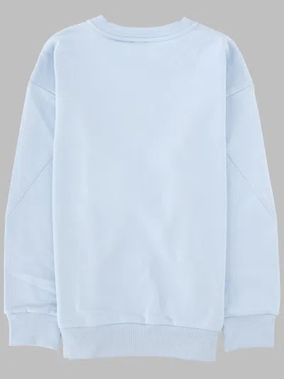 Givenchy Logo-embroidered Cotton Sweatshirt In Blue
