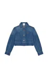 Givenchy Logo-embroidered Denim Jacket In Blue