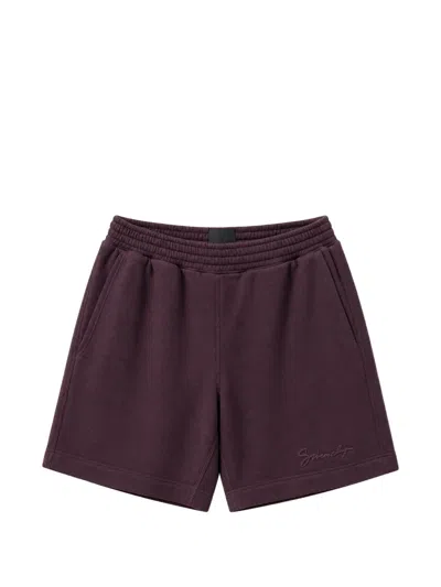 Givenchy Logo-embroidered Shorts In Purple