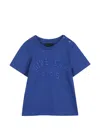 Givenchy Logo-embroidered Shoulder-button T-shirt In Blue