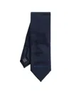 Givenchy Logo-embroidered Silk Tie In Blue