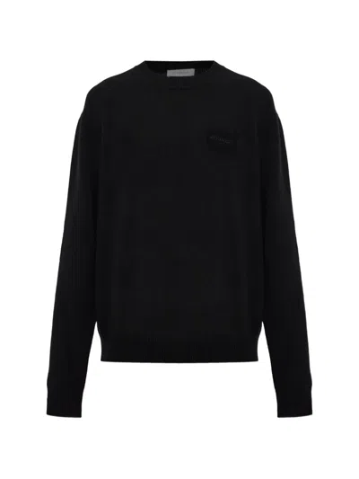 Givenchy Logo-embroidered Sweater In Black