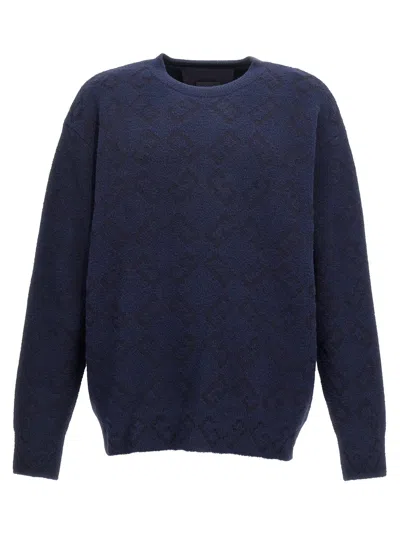 Givenchy Logo-embroidered Sweater In Navy