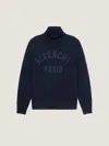 Givenchy Logo-embroidered Sweatshirt In Navy