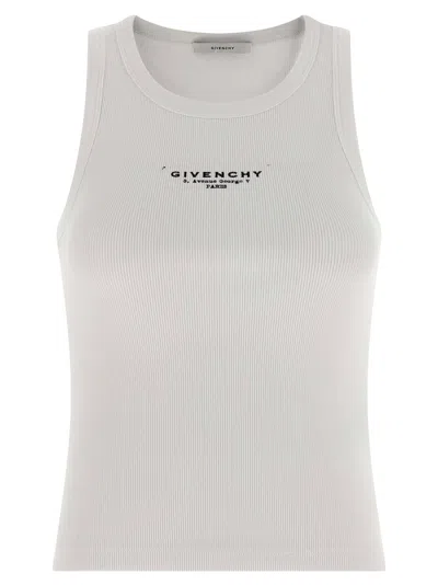 Givenchy Logo-embroidered Tank Top In White