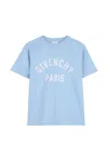 Givenchy Logo-embroidered T-shirt In Blue