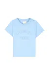 Givenchy Logo-embroidered T-shirt In Blue