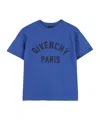 Givenchy Logo-embroidered T-shirt In Blue