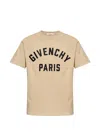 Givenchy Paris Embroidery Cotton T-shirt Clothing In Brown