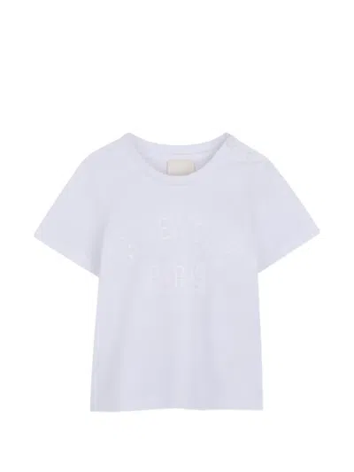 Givenchy Babies' Logo-embroidered T-shirt In White
