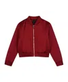 Givenchy Logo-embroidered Zip-up Bomber In Red