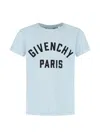 Givenchy Logo-lettering T-shirt In Blue