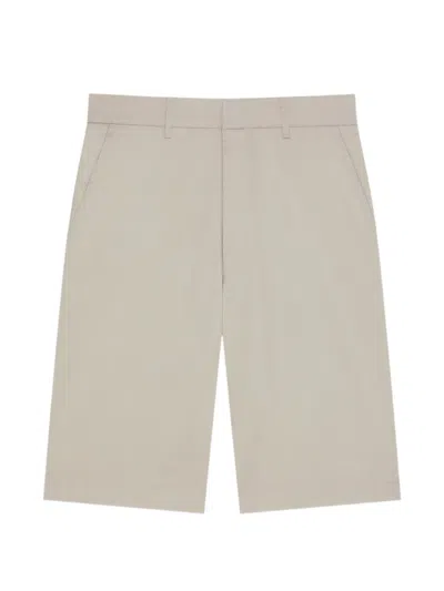 Givenchy Logo-patch Chino Shorts In Neutral