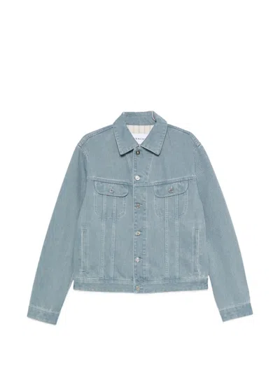 Givenchy Logo-patch Denim Jacket In Blue