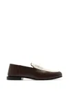 Givenchy Logo-patch Loafers In Brown