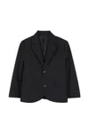 Givenchy Logo-patch Single-breasted Jacket In Black
