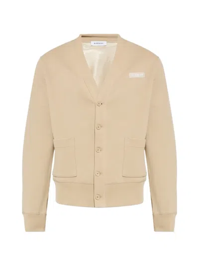 Givenchy Logo-patch Sweater In Yellow