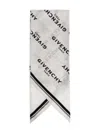 Givenchy Logo-pattern Scarf In White