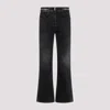 Givenchy Logo-plaque Bootcut Jeans In Gray