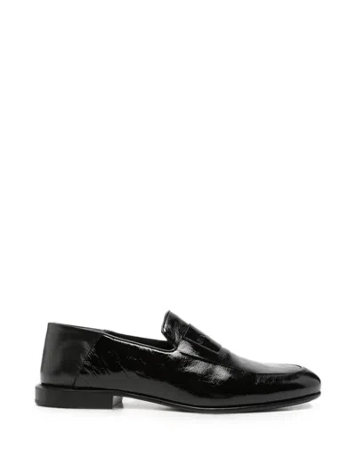 Givenchy Logo-plaque Leather Loafers In Black