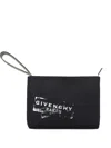 Givenchy Logo-print Compact Pouch Handbag In Black