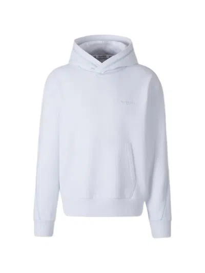 Givenchy Logo-print Contrast-stitch Hoodie In White