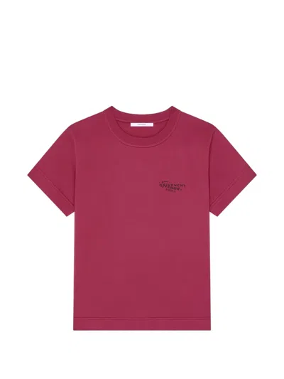 Givenchy Logo-print Cotton T-shirt In Red